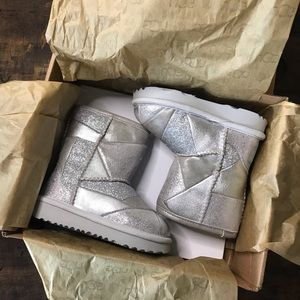 UGG Classic II Patchwork Silver Grey Boots